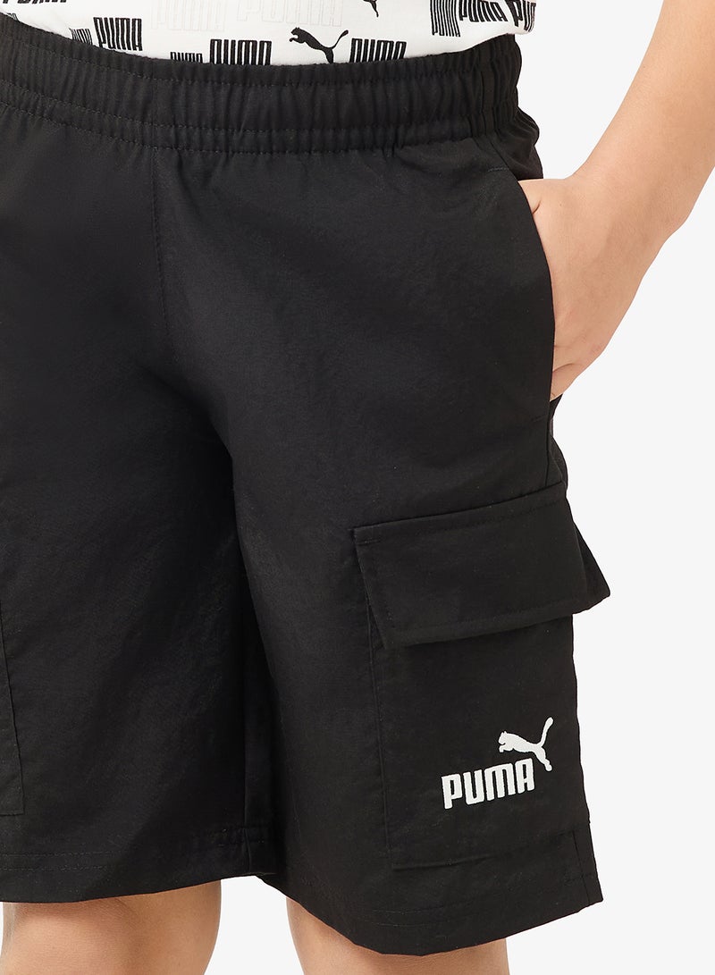 PUMA Youth Essential No. 1 Logo Woven Cargo Shorts - Image 3